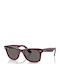 Ray Ban Wayfarer Γυναικεία Γυαλιά Ηλίου με Μωβ Κοκκάλινο Σκελετό και Γκρι Φακό RB2140 1447B1