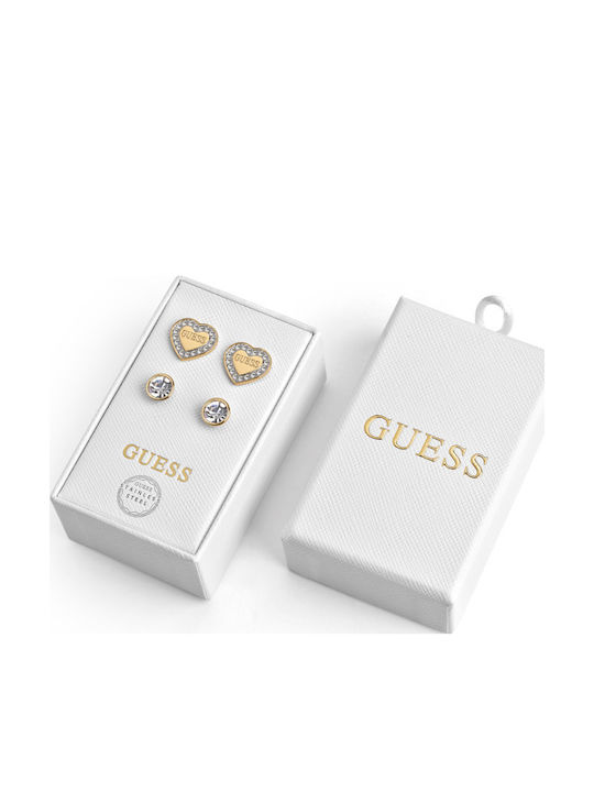 Guess Σκουλαρίκια από Ατσάλι Επιχρυσωμένα Γκρι Guess Σκουλαρίκια από Ατσάλι Επιχρυσωμένα Γκρι