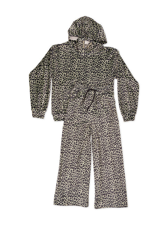 Kids Sweatpants Set Green 2pcs