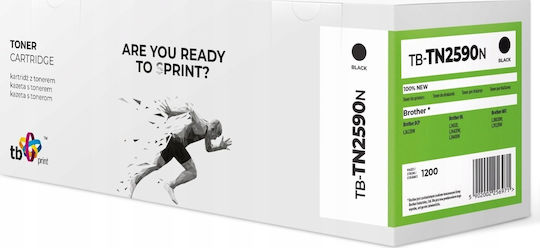 TB Print Compatible Toner for Laser Printer Brother TN2590N Black