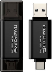 TeamGroup X1 Max 256GB USB 3.2 USB-A & USB-C Μαύρο TeamGroup X1 Max 256GB USB 3.2 USB-A & USB-C Μαύρο