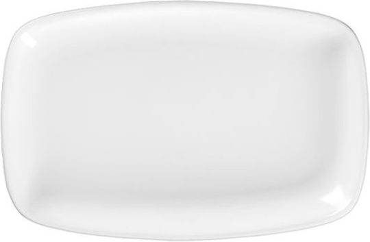 Dot Πιάτο Ρηχό Ορθογώνιο από Πορσελάνη Λευκό 24x16cm