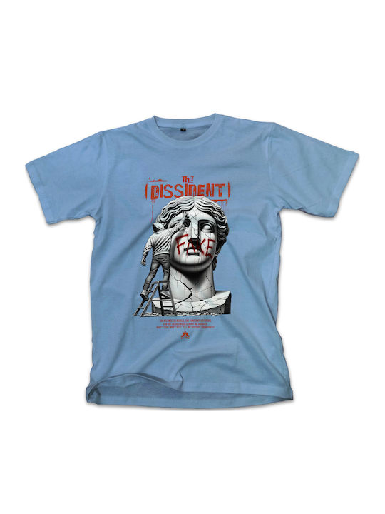 T-shirt Dissident Pop Culture Carolina Blue