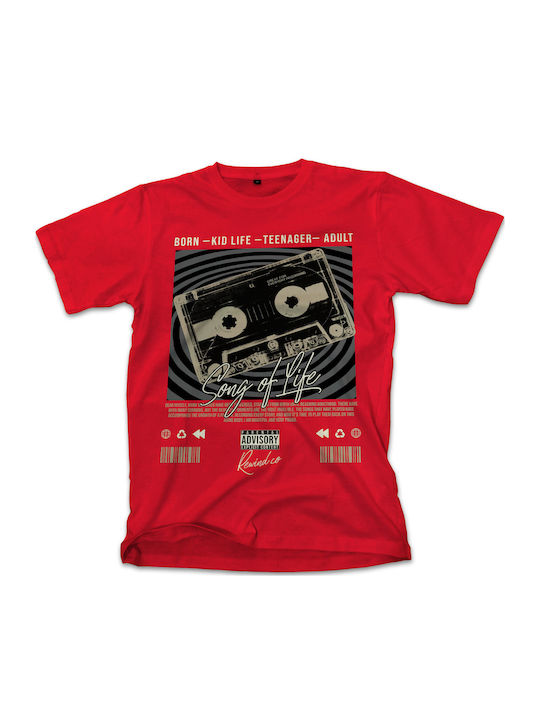T-shirt Music Graphic Pop Culture Red