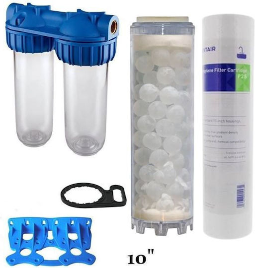 Atlas Filtri 3P AFO SX Senior Plus Duplex Συσκευή Φίλτρου Νερού Διπλή Κεντρικής Παροχής Διατομής 3/4'' 802164715436129