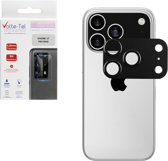 Volte-Tel Glass Cover Camera Protection Tempered Glass Black for the iPhone 17 Pro Max