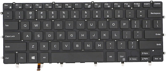 Πληκτρολόγιο Keyboard Dell Xps 15 9550 9560 9570 7590 0r931x R931x Backlit
