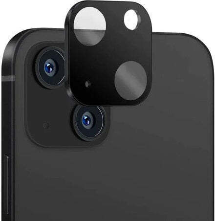 Lens Glass Camera Protection Tempered Glass Black for the iPhone 15 / 15 Plus