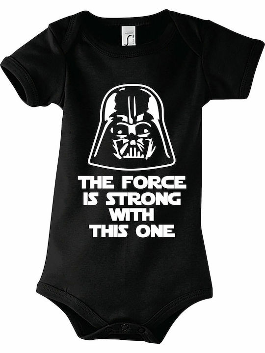 kirikoko The Force is Strong With This One, Star Wars Къс ръкав Black