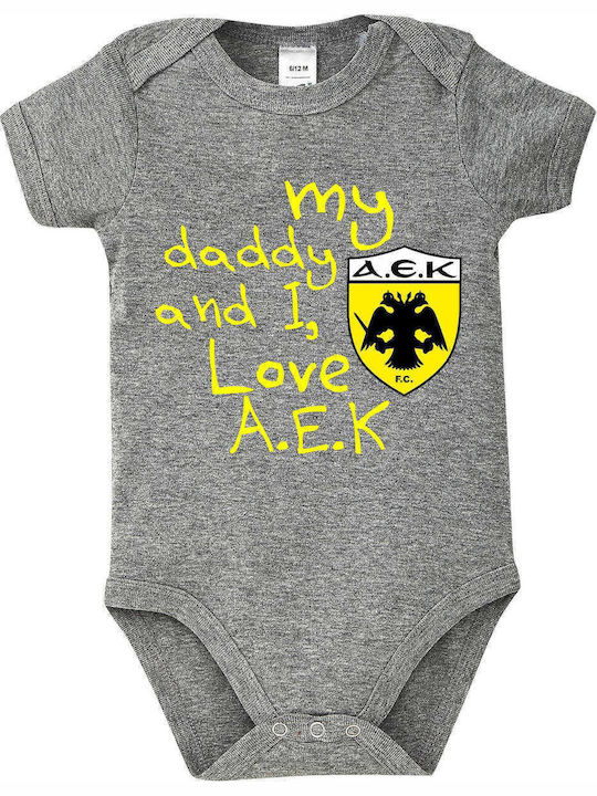 kirikoko My Daddy and I, Love AEK Κορμάκι Grey ...