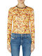 Women's Blouse Long Sleeve Orange
