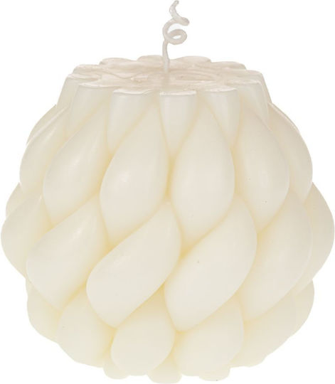 Iliadis Decorative Beige Candle 9x9.5cm 91600
