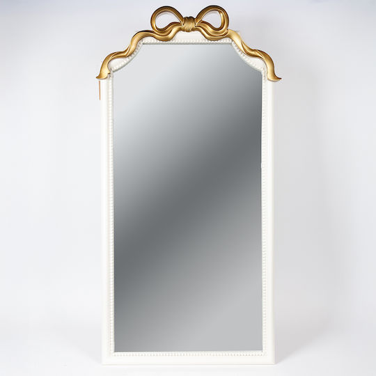 Oglindă de Perete De Corp Întreg cu Alb Ramă din Plastic 119x61cm 1buc