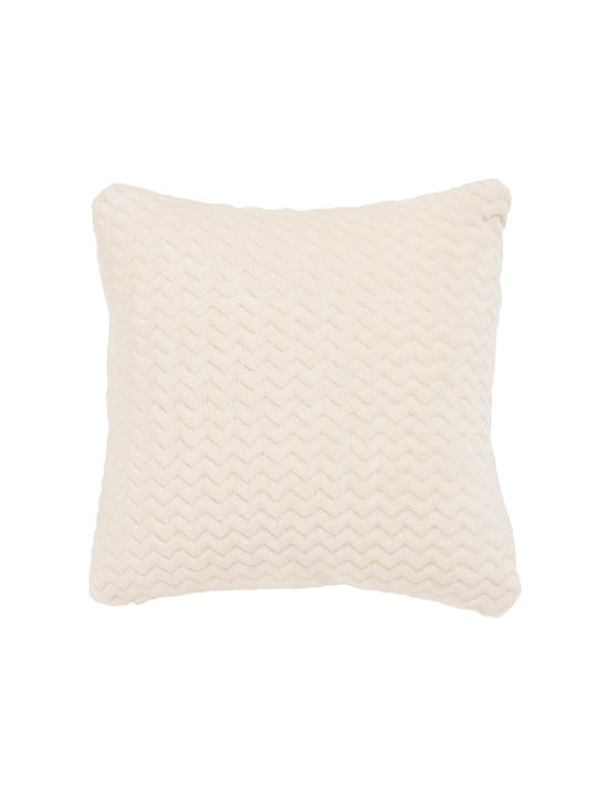 Das Home Sofa Cushion 1366 Fleece Ecru 40x40 cm