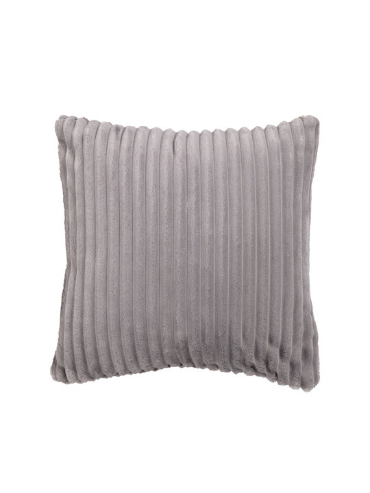 Das Home Μαξιλάρι Καναπέ 1365 Fleece Grey 40x40εκ.