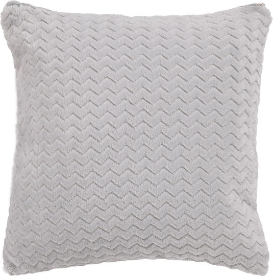 Das Home Μαξιλάρι Καναπέ 1368 Fleece Grey 40x40εκ.