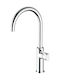 Ottone Meloda Kitchen Faucet Counter Silver