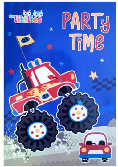 Littlies Children's Party Invitations 10x15cm Pack 6 Pieces Toys