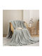 Adam Home Fleece Decke Halbdoppelt 180x240cm Olivegrün