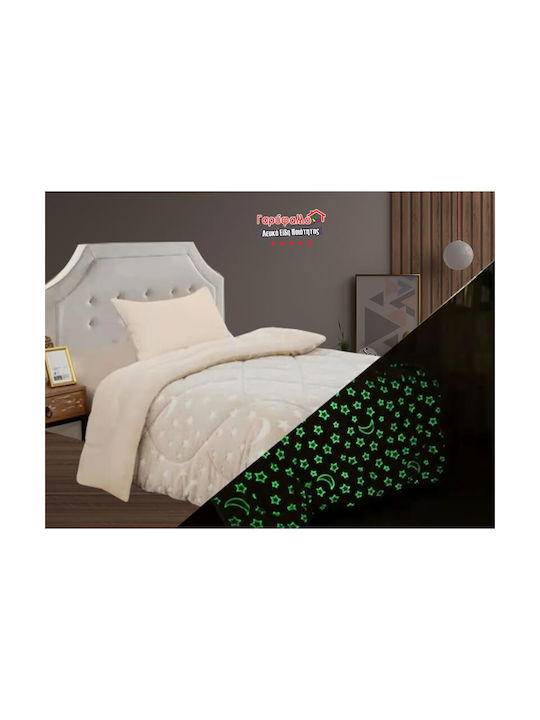 Kids Duvet Fluorescent Single Night Light Blue Fluorescent 160x230cm