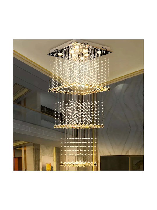 Alista Home Πολυέλαιος LED Ø50cm με Κρύσταλλα Χρυσός Alista Home Πολυέλαιος LED Ø50cm με Κρύσταλλα Χρυσός