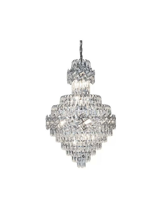 Alista Home Candelabru 14xE14 Ø60cm cu Cristale Transparent AT1CT-IM1P-HT2L-CC800/600X900CH