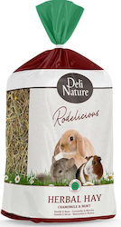 Iarbă Pentru Rozătoare Deli Nature Rodelicious Timothy Hay Mușețel Mentă 600gr