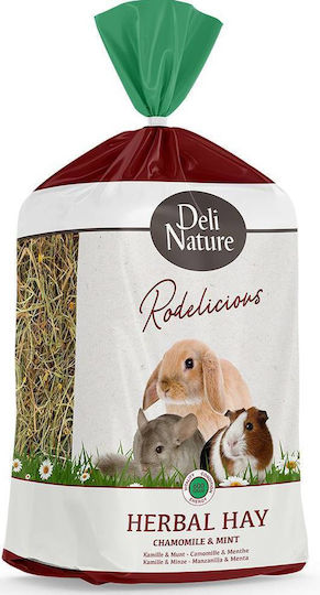 Χορτο Τρωκτικων Deli Nature Rodelicious Timothy Hay Χαμομηλι Μεντα 600gr