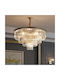 Alista Home Candelabru 8xE14 Ø48cm cu Cristale Auriu AT1CT-IM1P-HT2L-CC930/500GD