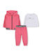 Kids Sweatpants Set Pink 3pcs