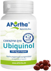 Aportha Coenzym Q10 Ubiquinol χωρίς Γλουτένη 100mg 60 κάψουλες Aportha Coenzym Q10 Ubiquinol χωρίς Γλουτένη 100mg 60 κάψουλες