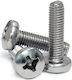 Șurub de mașină cu cap în cruce Galvanizat DIN 7985 cu Diametru M4 și Lungime 12mm 100buc