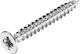 MDF Screw Phillips Galvanized DIN WS9100 with Diameter M4 and Length 40mm 100pcs Steel Countersunk