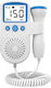 Monitor Doppler Fetal Flippy Monitorizare Sarcină Ritm Cardiac Ecran Lcd 4.5 Cm 2 X Baterii Aa Neincluse Portabil Abs 12.8 X 9.6 X 3 Cm Utilizare De La 9 Săptămâni Albastru