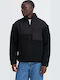 Cardigan Fleece pentru Bărbați Black