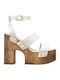 Leder Sandalen Beige