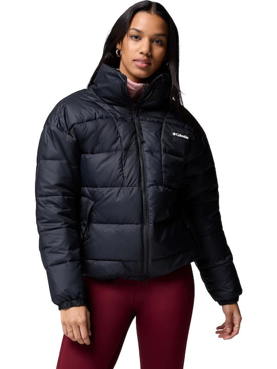 Pike Lake Damen Puffer Jacke für Winter Schwarz