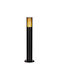 Lucide Lightning Timbala Outdoor Floor Lamp Small Post IP44 for GU10 Light Bulb Base Black