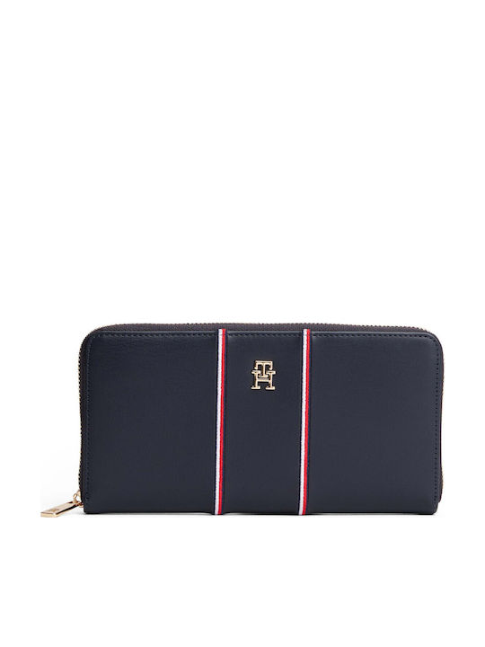 Tommy Hilfiger Icon Μεγάλο Γυναικείο Πορτοφόλι Μπλε