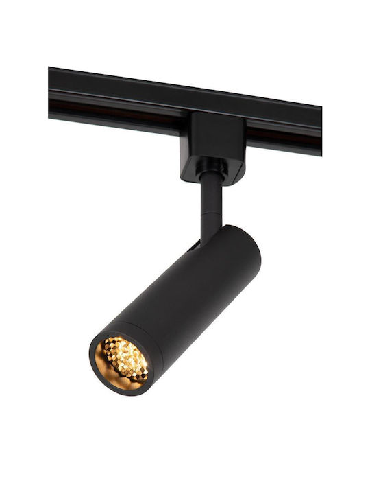 Lucide Lightning Μονό Σποτ με Ντουί GU10 σε Μαύρο Χρώμα