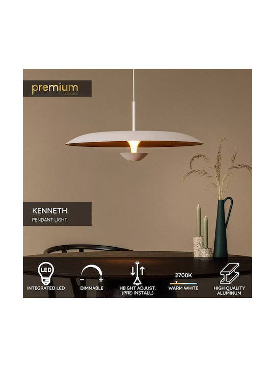 Lucide Lightning Kenneth Pendant Light White 60...