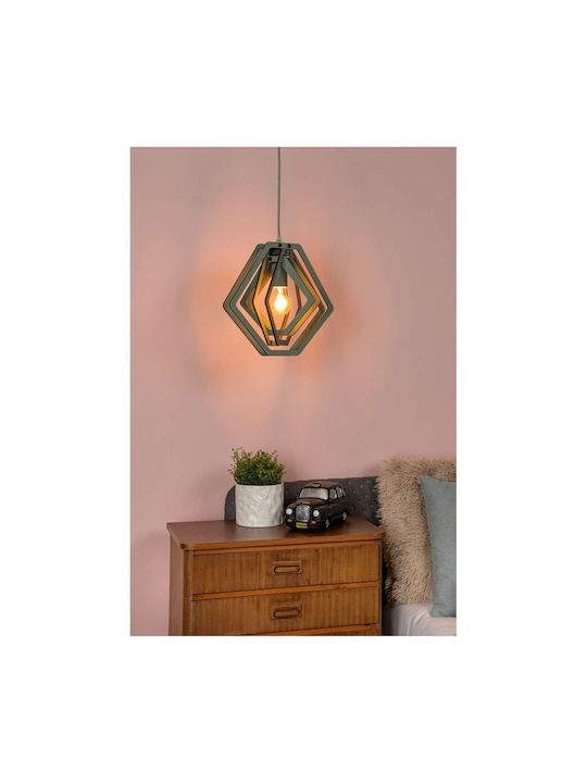Lucide Lightning Mauro Pendant Light Green with Socket E27