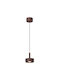 Lucide Lightning Lenz Pendant Light Orange 11x11cm