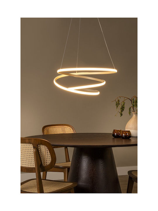 Lucide Lightning Espiral Κρεμαστό Φωτιστικό Καφ...