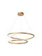 Lucide Lightning Sardana Hängelampe Gold 80x80cm.