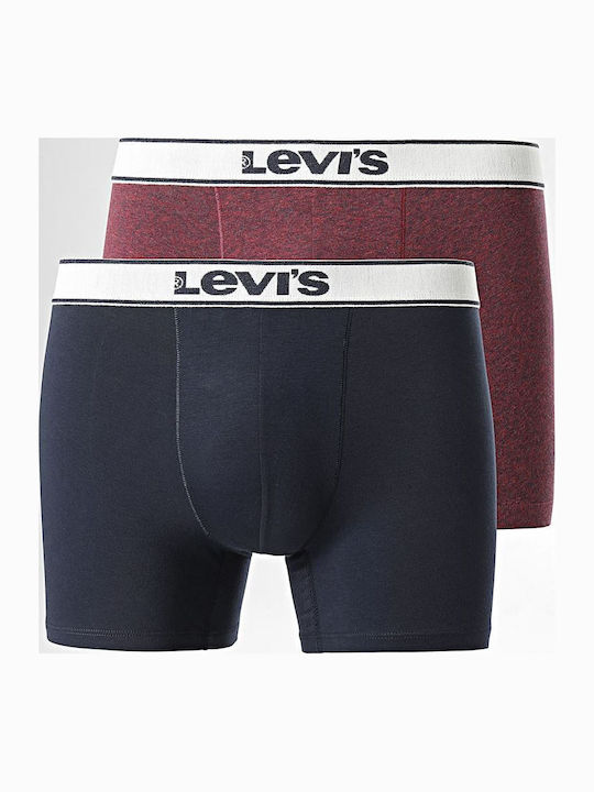 Levi's Ανδρικά Μποξεράκια Red 2Pack