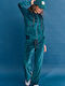 Sweatpants Velvet Green