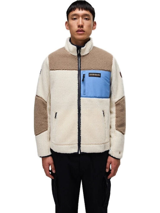 Napapijri Yupik Men's Fleece Cardigan Graphite