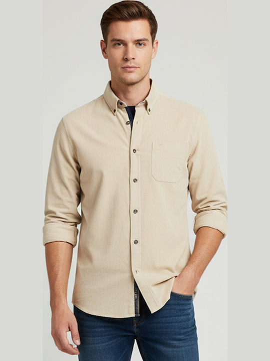 Μακρυμάνικo Κοτλέ Overshirt Sand