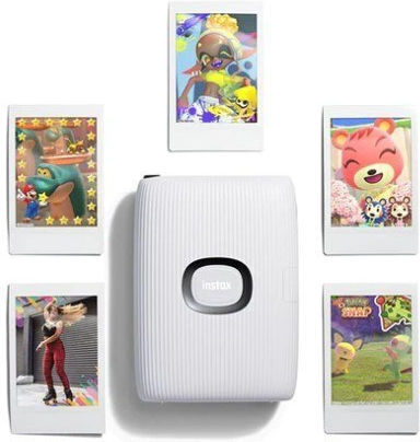 Fujifilm Instax Mini Link 2 Zink Photo Printer with Bluetooth Clay White Splatoon 3